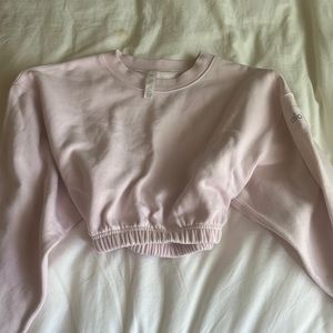 Aloe pink sweater crop top